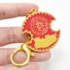 Feng Shui Chinese Art  Wealth Lock Amulet Good Fortune Keychain 6