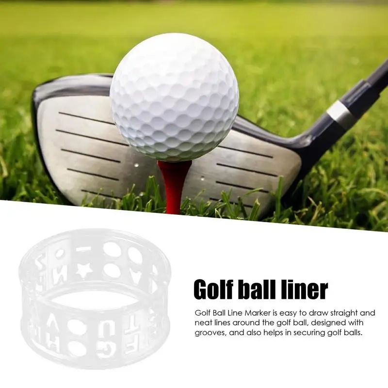 Transparent Letter Golf Marker Template Drawing Alignment Tool Golf Ball Liner Lines Marker