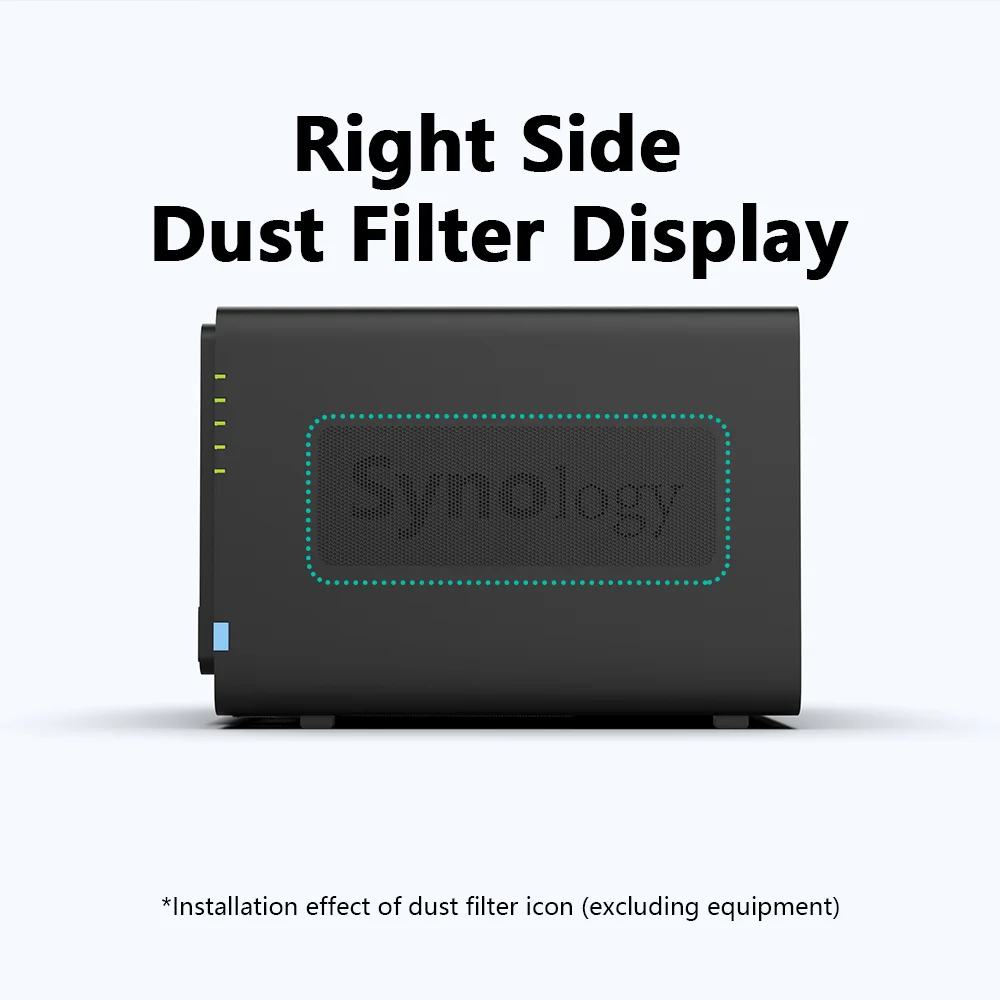 Adjnpcy Tampa do Filtro de Poeira para Synology Nas Ds916 Mais Ds416 Ds416play Ds415 Ds415play Ds414 Ds412 Mais 4bay Armazenamento - Imagem 4