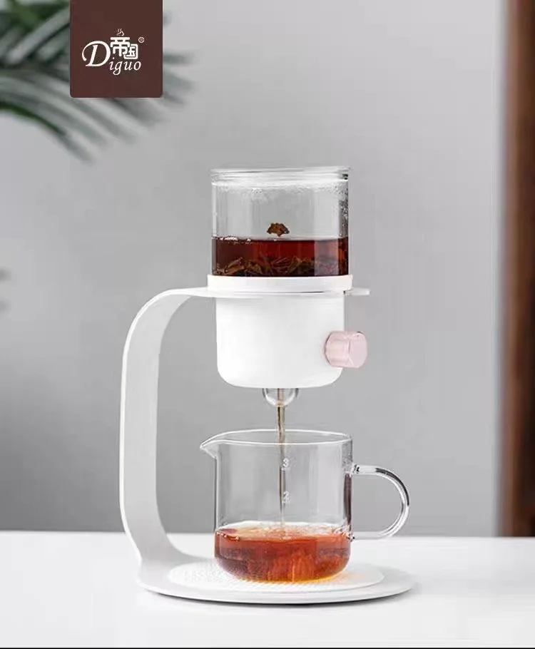 Diguo hot sale 200ml automatic filterless glass pour over coffee and tea  maker machine