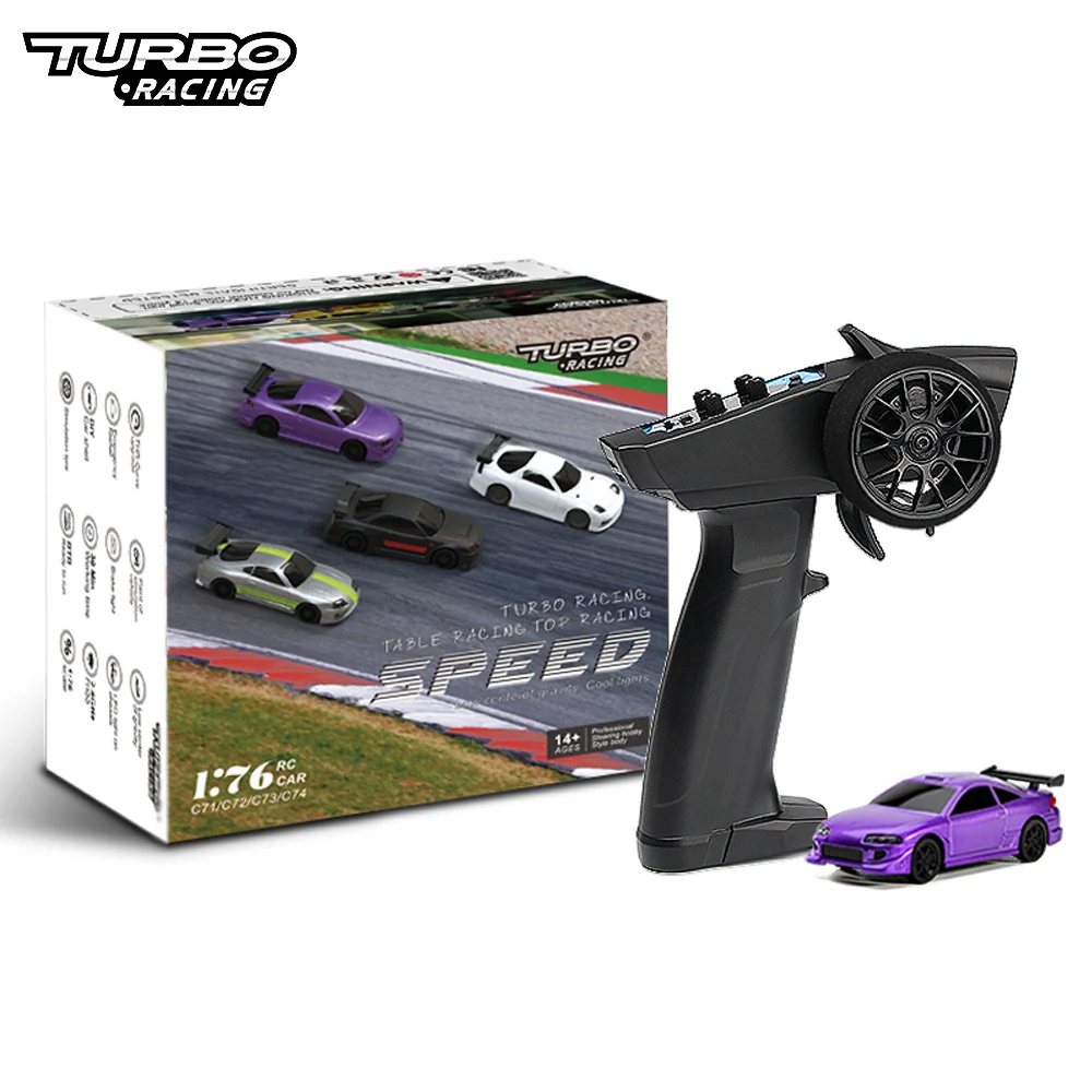 

TURBO RACING 1:76 C72 Mitsubishi Eclipse ELIPSE Mini 2.4G Full Scale RTR Remote Control Sports Car Set