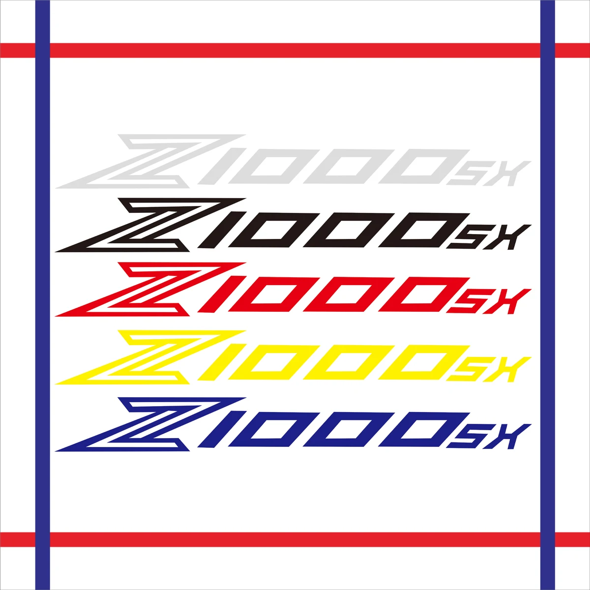 2PCS Reflective Motorcycle Wheels Fairing Helmet Tank Pad Decoration Logo Accessories Stickers Decals For KAWASAKI Z1000SX