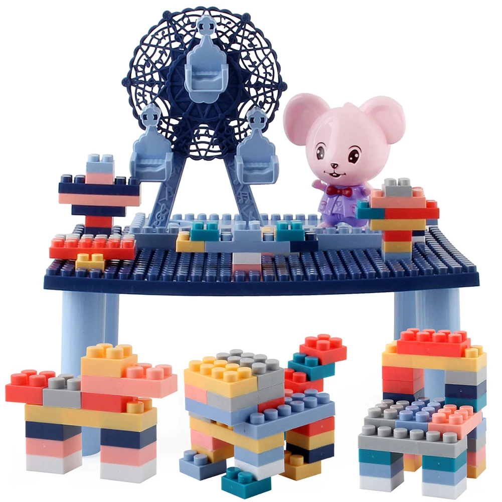 

Детский мини-конструктор, стол для детей, многофункциональный игровой стол для мальчиков и девочек, подарок на день рождения и Рождество