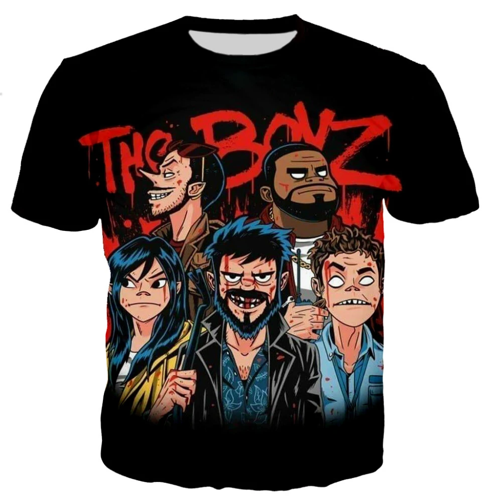 

Boys TV Show T Shirts Boys 3Summer D Printed Shirts Mens Womens Fashion Casual Harajuku Style Street Anime Clothing Tops 2XS-5XL