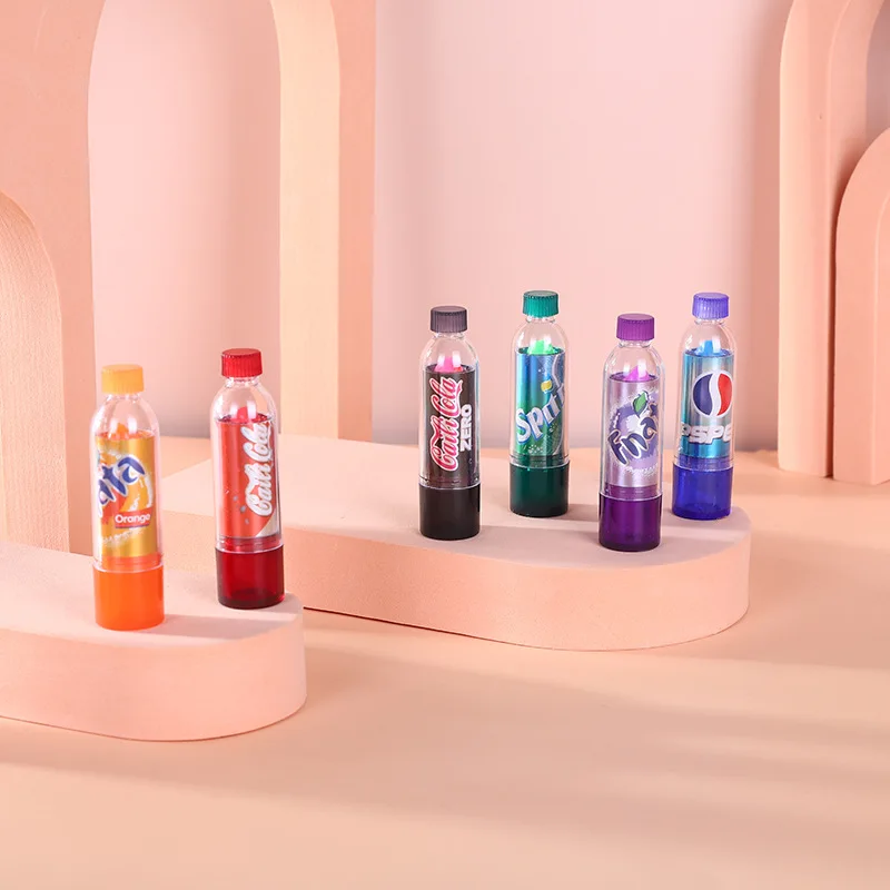 6Pcs Moisturizing Lip Balm Color Change Soda Lip Balm Cute Kawaii Lips Care Makeup Soda Flavored Wedding Party Supplies 2