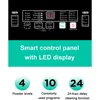 Full Automatic Washing Machine with LED Display, 25 lbs Portable Washer Drain Pump, Come with a Glass Cover, 8 Programs 3