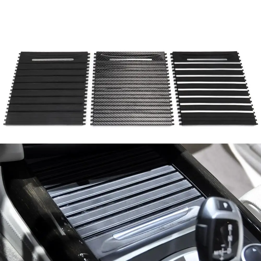 

Car Inner Centre Console Roller Blind Cover Cup Holder Sliding Accessories For BMW X5 X6 F15 F16 2013-2019