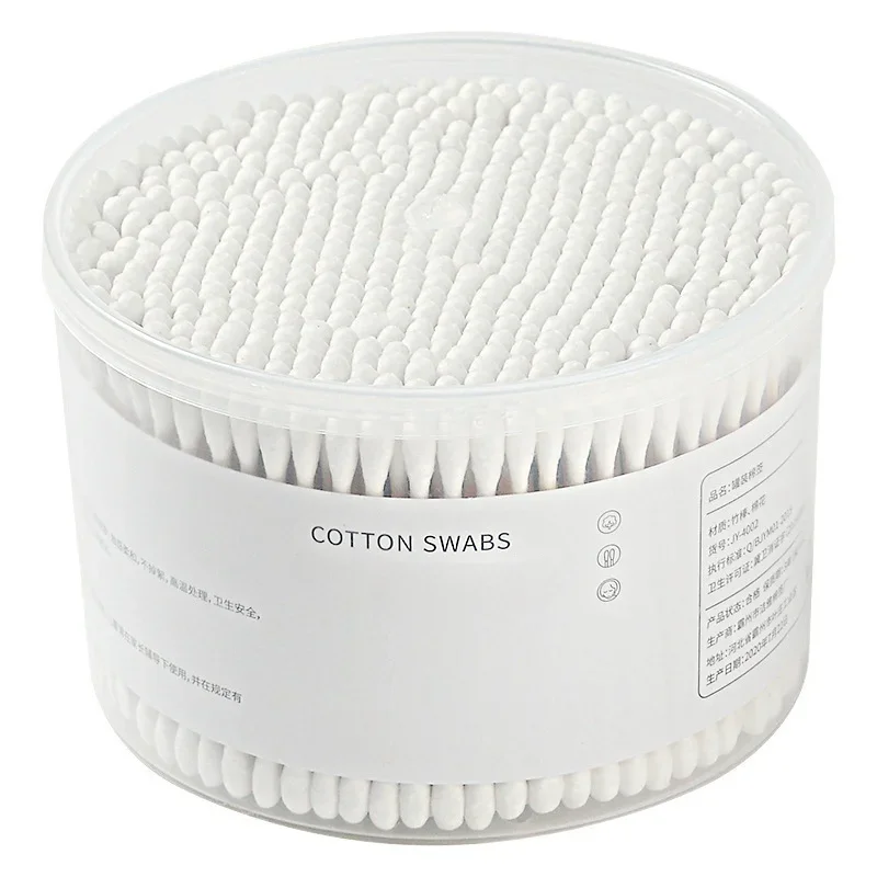 2 boxed 1000 double-headed cotton swabs Disposable cotton swabs for ear details Makeup swabs Clean cotton swabs 5