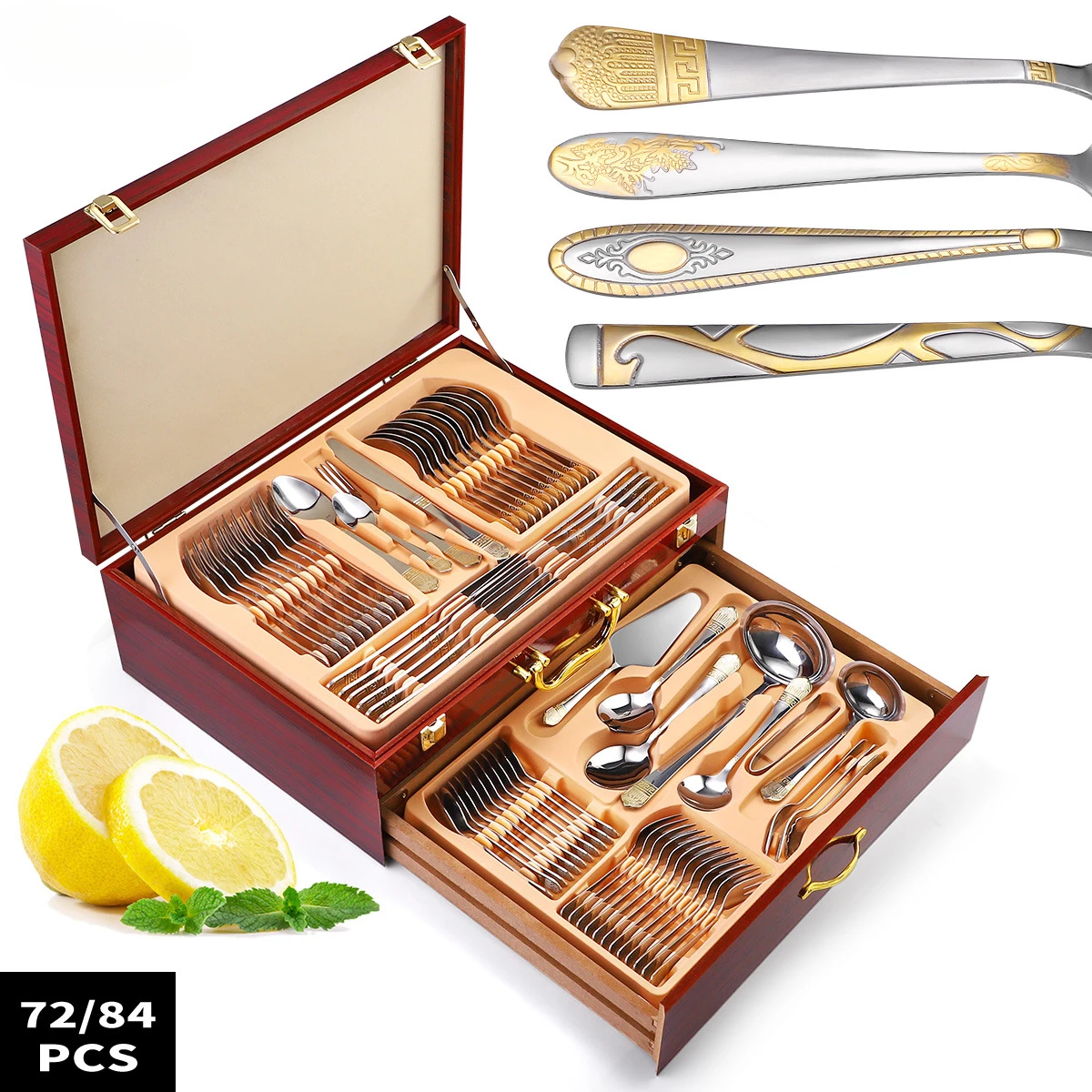 Gold Crown Cutlery Gift Set 1