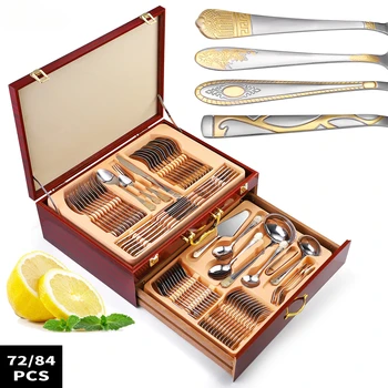 Gold Crown Cutlery Gift Set 1