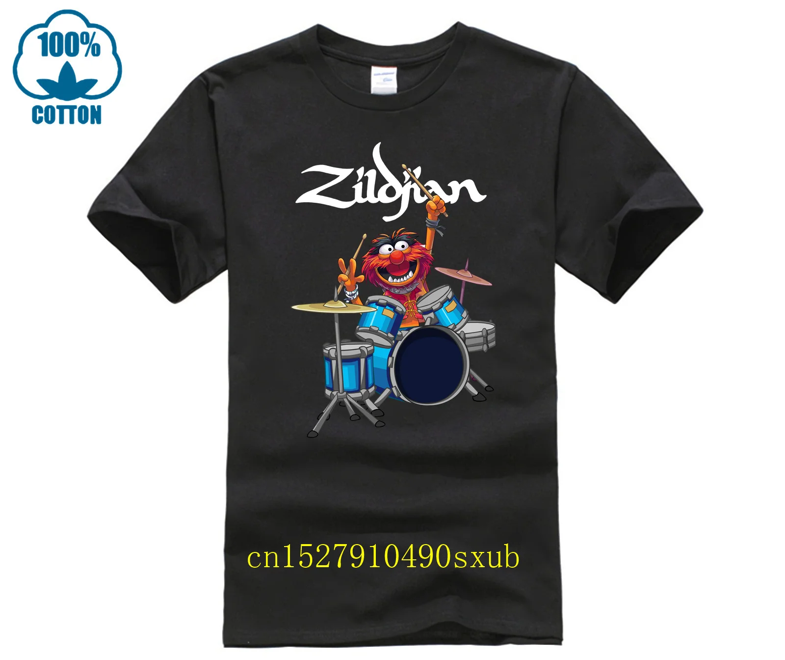 Maglietta Da Uomo The Muppet Show Animal Playing Avedis Zildjian Magliette Da Donna