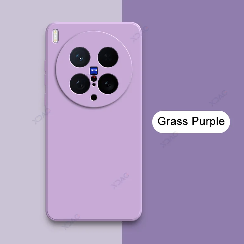 Luxury Dual Layer Cellphone Case Cover with Camera Protection - Soft Square Liquid Silicone Armor
