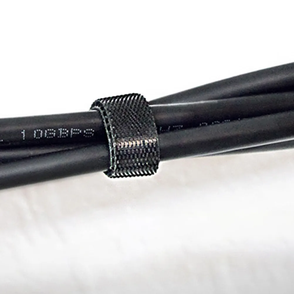 20Pcs 조정 가능한 후크 및 루프 케이블 타이 데스크탑 와이어 정리용 나일론 코드 스트랩 케이블 관리 타이 코드 관리