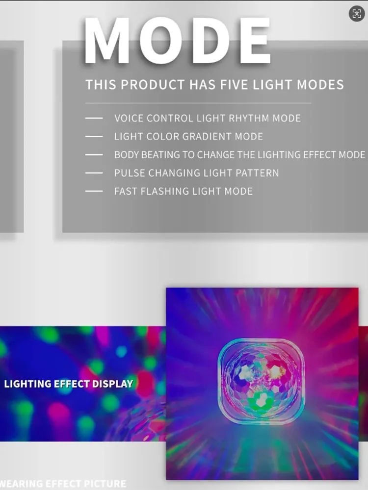 Mini Smurf RGB Light Wearable Watch Colorful Sound Control Childrens Toys Projection Disco Stage Lights Ambient Lamp For KTV Bar