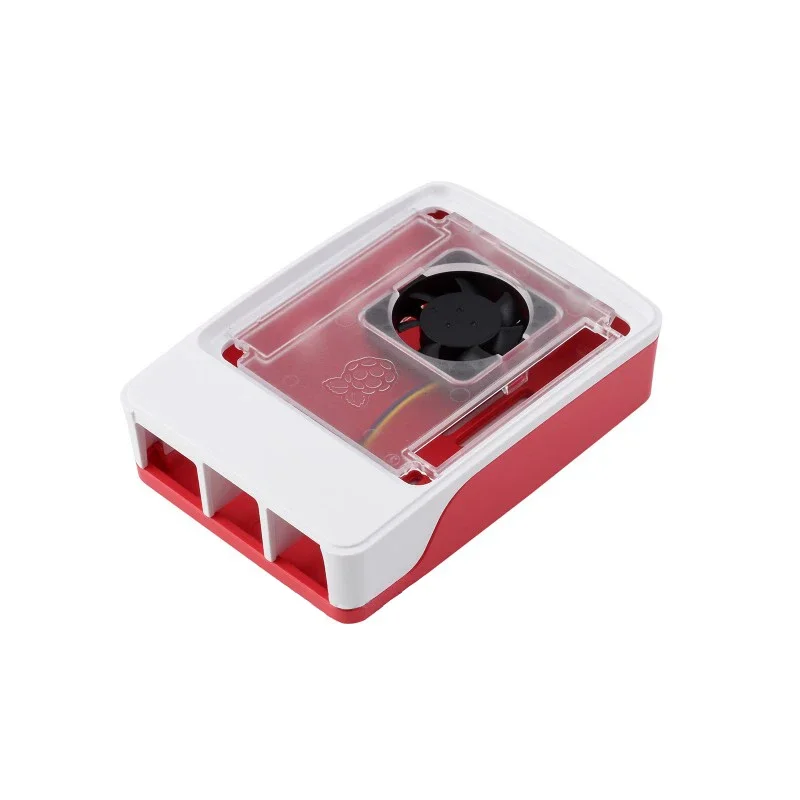 Official Raspberry Pi 5 Case Red White ABS Shell with Fan Support Cluster Stacki
