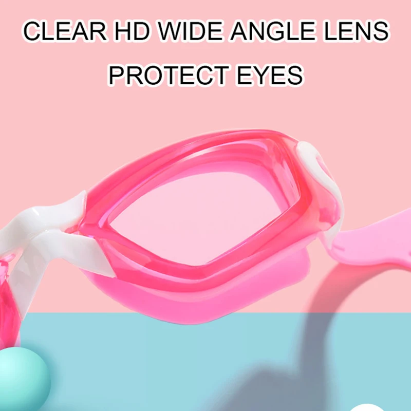 Kid Children Swim Goggles Professional Waterproof Anti Fog UV Protect HD Swimming Pool Water Sport Glasses Eyewear with Earplugs 5