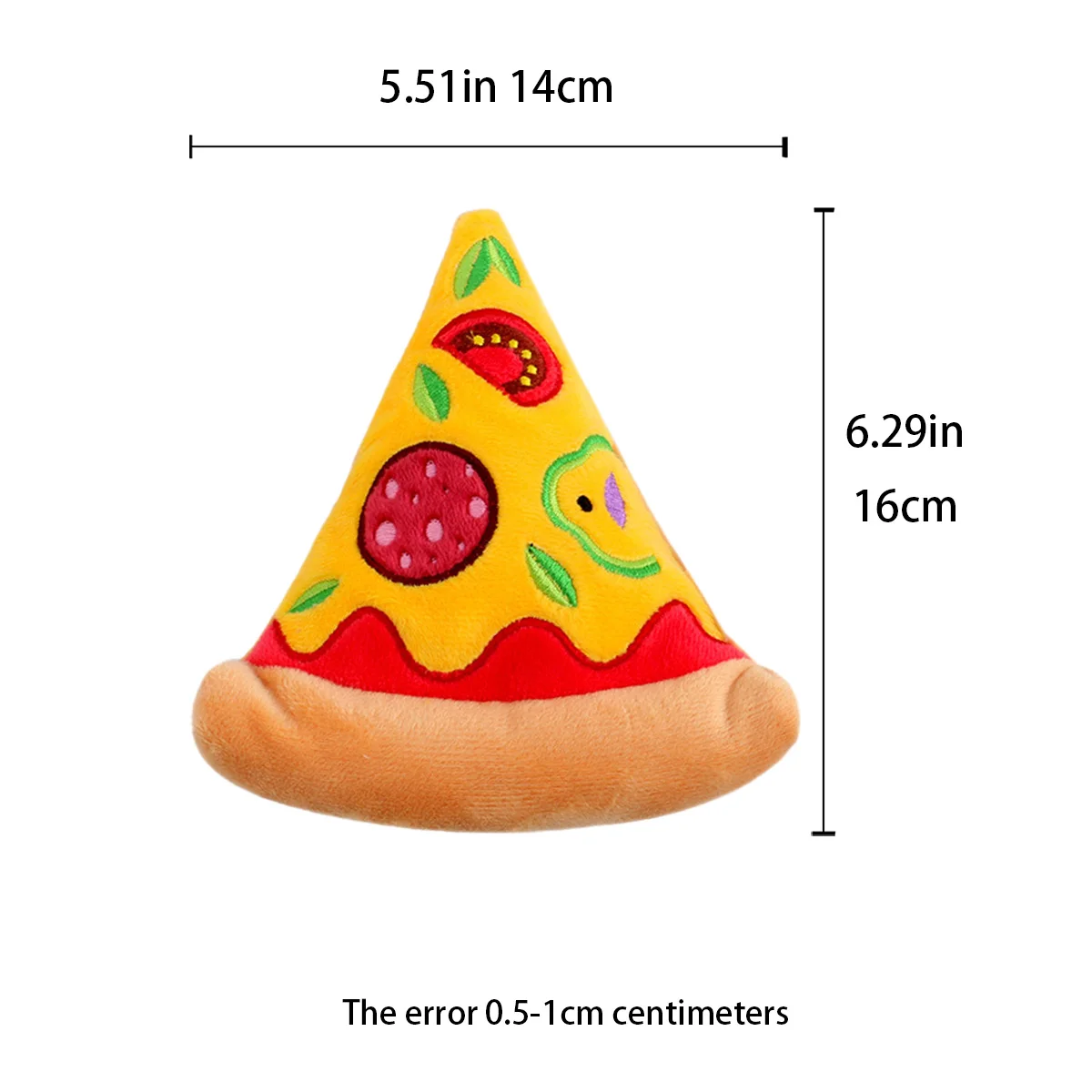 Supet pet sounding toy plush pizza resistant to chewing and molar training 2