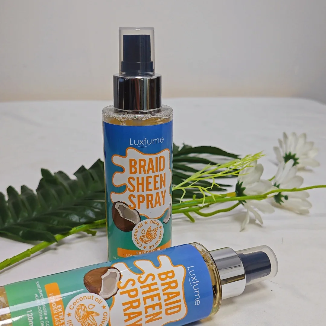 

2pcs Braid Sheen Spray With Coconut Oil For Dreadlocks Care 4oz Scalp For Nourish Scalp Extra Shine Hair Care Spray anti-frizz