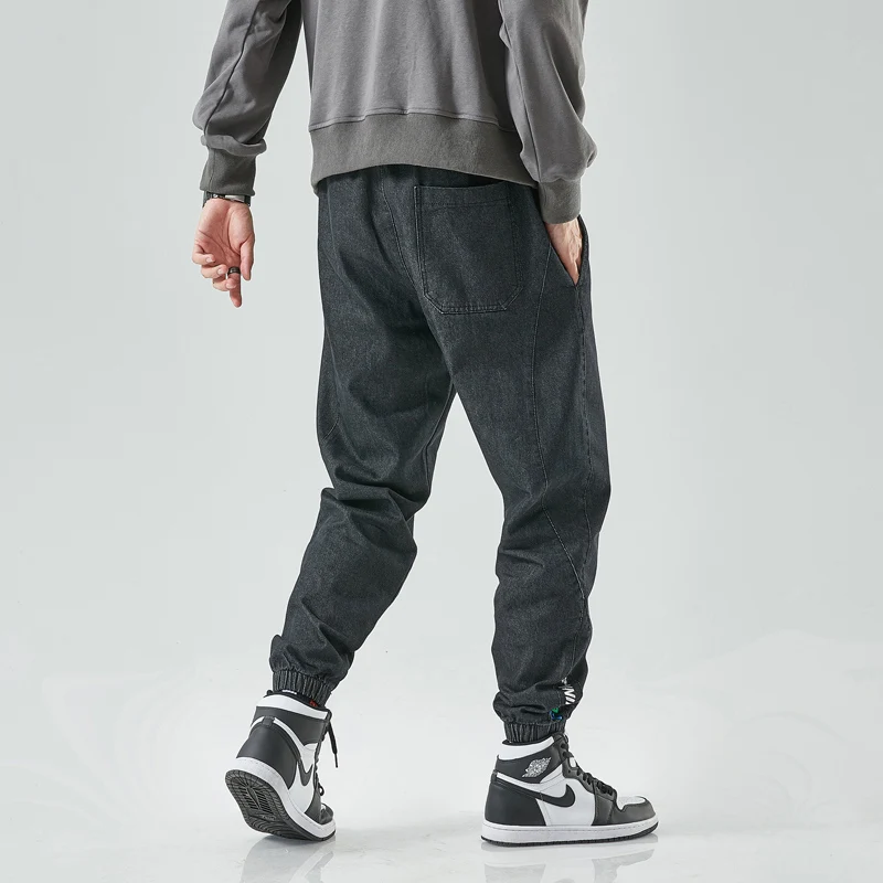 2024 Plus Size Men's Jeans Fashion Casual Jogger Harem Denim Pants Hip Hop new elastic waist jeans Male Trousers 5