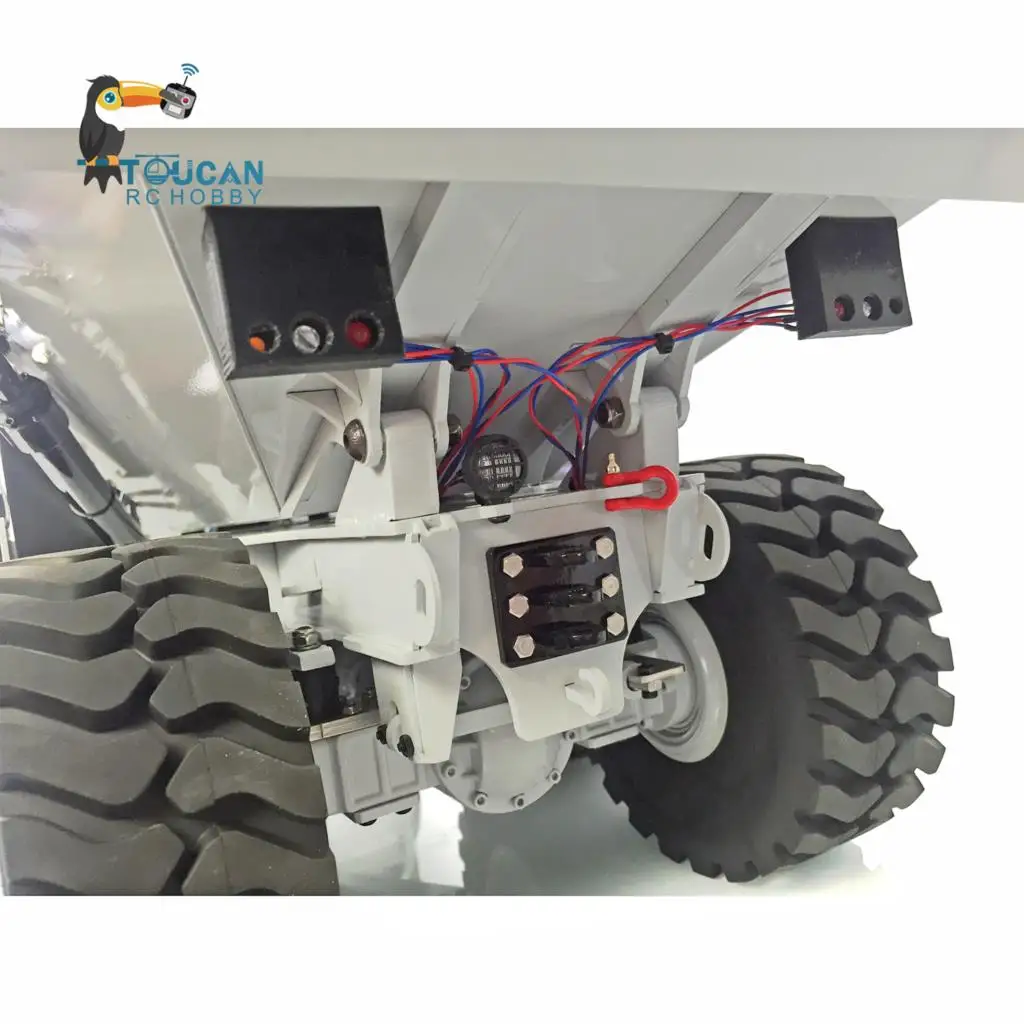 1/14 Metal 6*6 RC Articulated Truck RTR Hydraulic Remote Control Dumper Car Model Motor ESC Lights Toys THZH1289 6