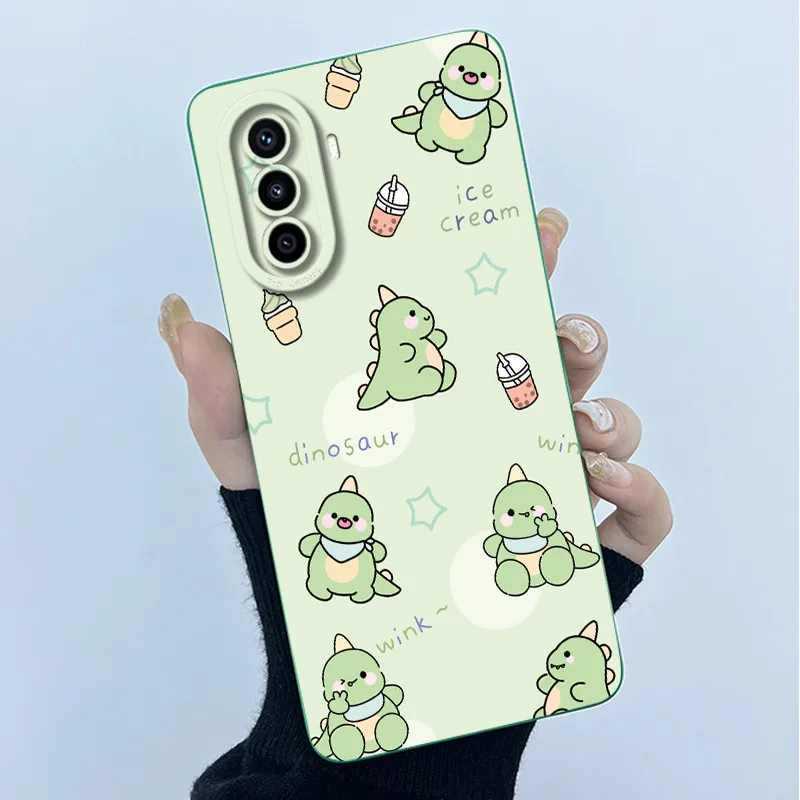 Cute Panda Girl Cat Anti-Drop Liquid Silicone Phone Back Cover