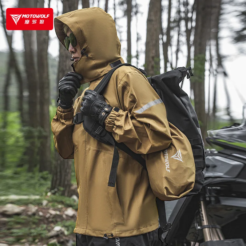 Motowolf impermeable a prueba de viento para motocicleta traje de