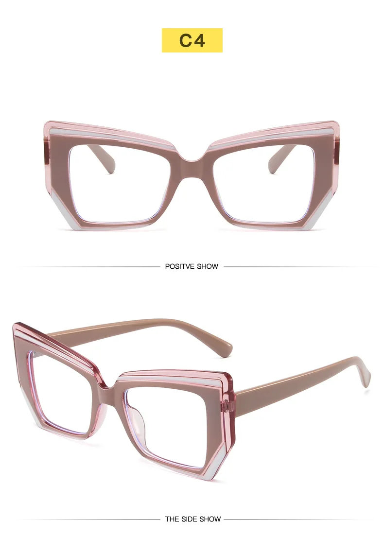 Occhiali da gatto con blocco della luce blu Occhiali da donna Designer Occhiali da vista Occhiali da vista Computer Protezione per gli occhi Vetro Moda_voghion.com