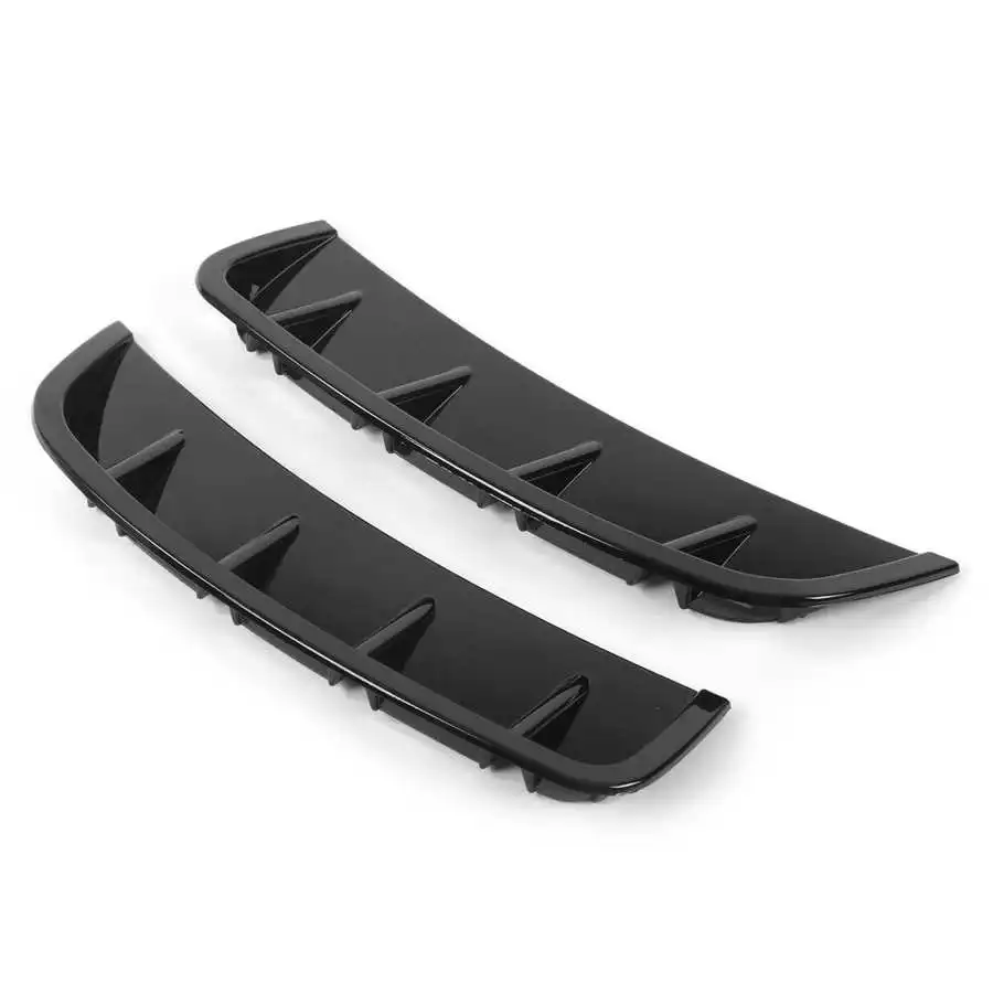 W177 A Class Hatchback Sedan Sport Front Bumper Bar Lip Spoiler Vent I Canards Set In Gloss Black - View #5