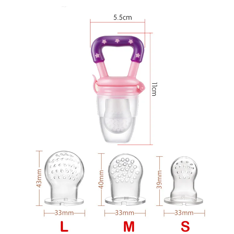 Baby Nipple Fresh Food Fruit Milk Feeding Bottles Nibbler Learn Feeding Baby Accessories Teething Pacifier For New Born 5