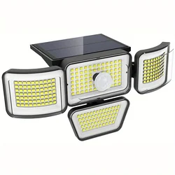 Solar - Powered Outdoor Motion Sensor Security Lights with Remote Control | Waterproof LED Wall Lamp (1Piece - No Control)