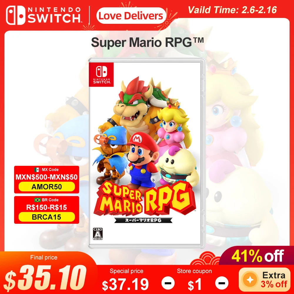 Super Mario Rpg Nintendo Switch Offerte Di Gioco 100% Original Physical Game Card Rpg E Adventure Genere Per Switch Oled Lite Console