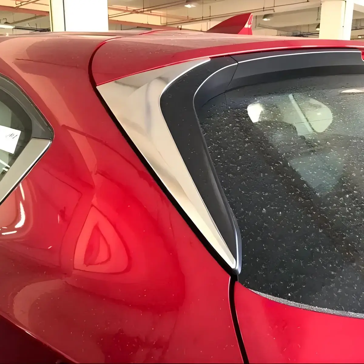 

Автомобильное специальное модифицированное зеркало заднего треугольника, украшенное блестками для Mazda оконная накладка на заднее ветровое стекло 2017