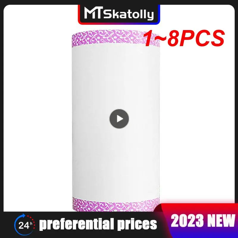 

1~8PCS Multicolor Thermal Paper Sticker Paper Label Paper Photo Paper Mini Printable Sticker Roll Thermal Printers Clear