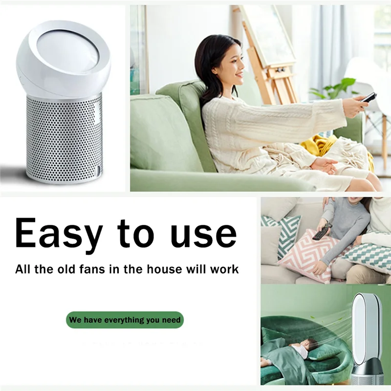 Newest Replacement Remote Control Suitable for Dyson AM09 HP00 HP01 Air Purifier Leafless Fan Remote Control Black