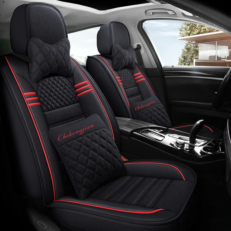 Universal-Style-Luxury-Flax-Car-Seat-Cover-for-Bmw-2-Series-All-Car ...