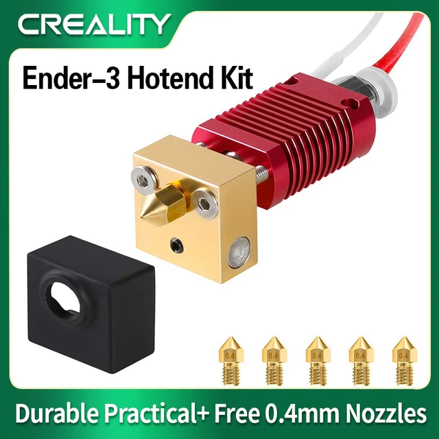 Creality Ender 3, 4 bloc de chauffe hotend MK8 24V 40W extrudeur + buses  0.4mm