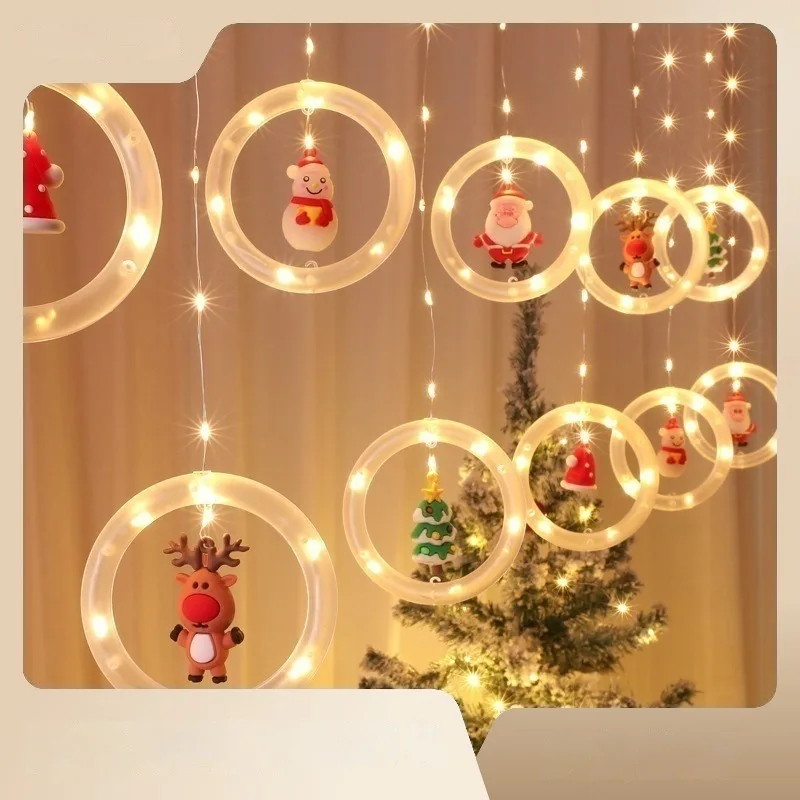 

Christmas Decoration: LED Lighting Chain with Rubber-Covered Wire for Festive AmbianceTransform your home into a winter wonderl