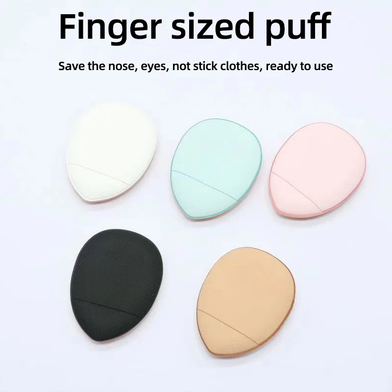 

5/20/50 Pcs Mini Finger Puff Foundation Powder Detail Makeup Sponge Face Concealer Cream Blend Cosmetic Accessories Makeup Tools