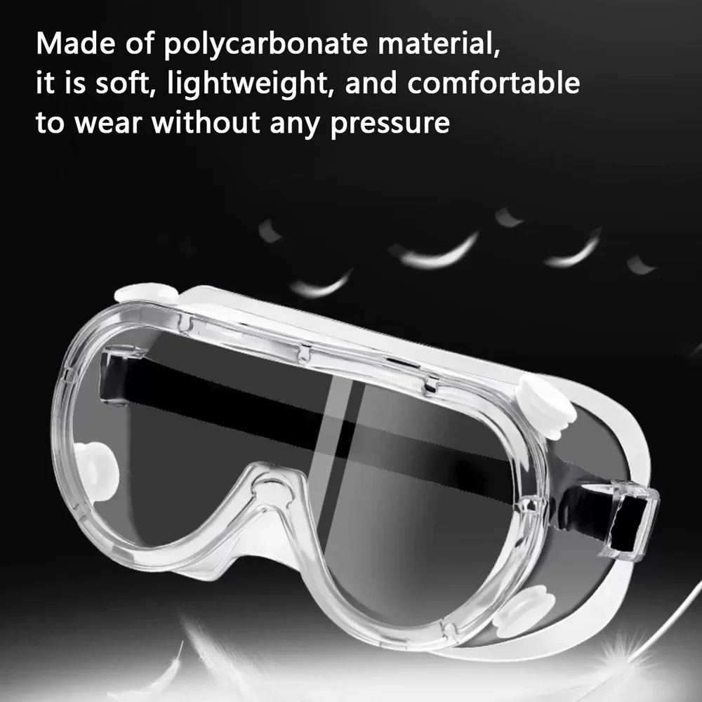 Protective Goggles Clear Safety Goggles Men Women Eye Protect Off-road Cycling Safety Anti Dust Glasses Protection Moto Dust-proof Eyeglass