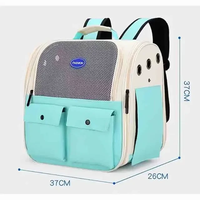 Adjustable Strap Pet Carrying Bag Foldable Cat Backpack for Outdoor Travel Ventilation Large Capacity Cat Carrier Backpack 4