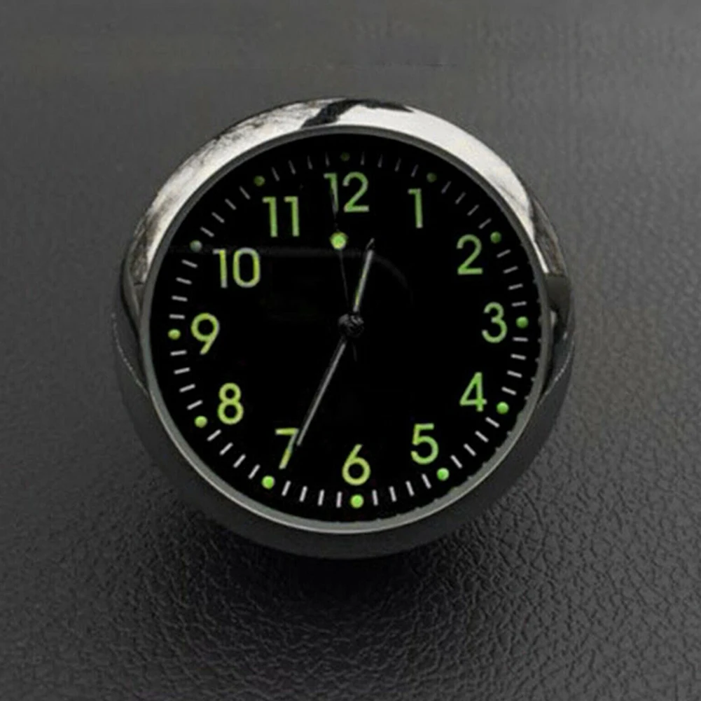 

Clock Car Clock Black Smart And Beautiful ABS Black Dial Car Clock Exquisite Workmanship Lightweight High Quality