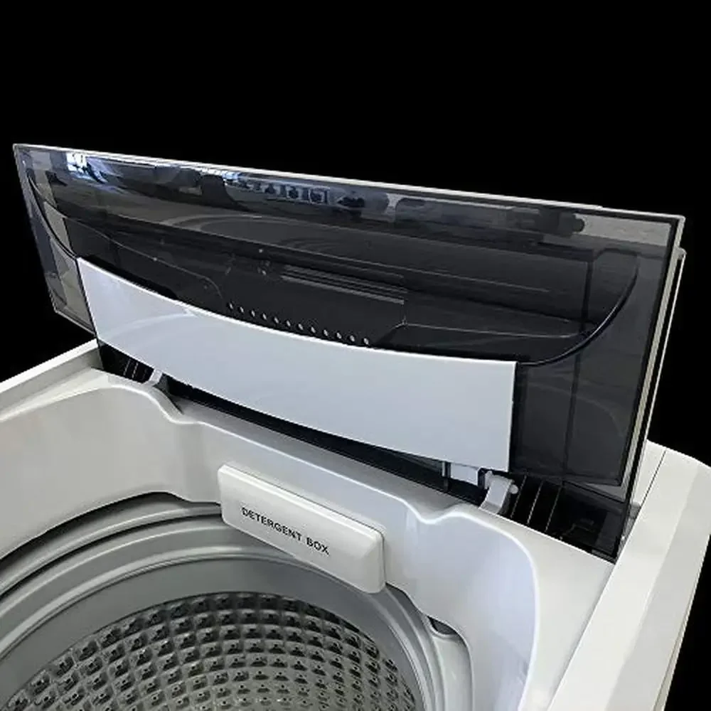 Portable Washing Machine Top Load Clothes Washer 1.54 cu.ft 8 Wash Programs Gray Energy Efficient LED Display Mobile Storage 3