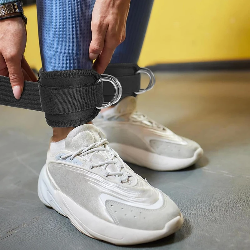Ankle Support Straps-Leg Exercise Cuffs for Glute Workouts, Cable Machine Attachments for Lower Body Training ankle weight