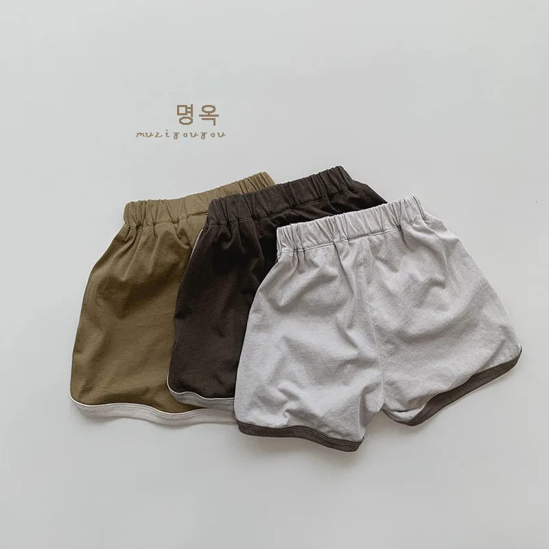 어린이용 얇은 코튼 반바지, 여아용 통기성 캐주얼 반바지, 남아용 루즈한 다용도 반바지, 복, 2024 여름 신상