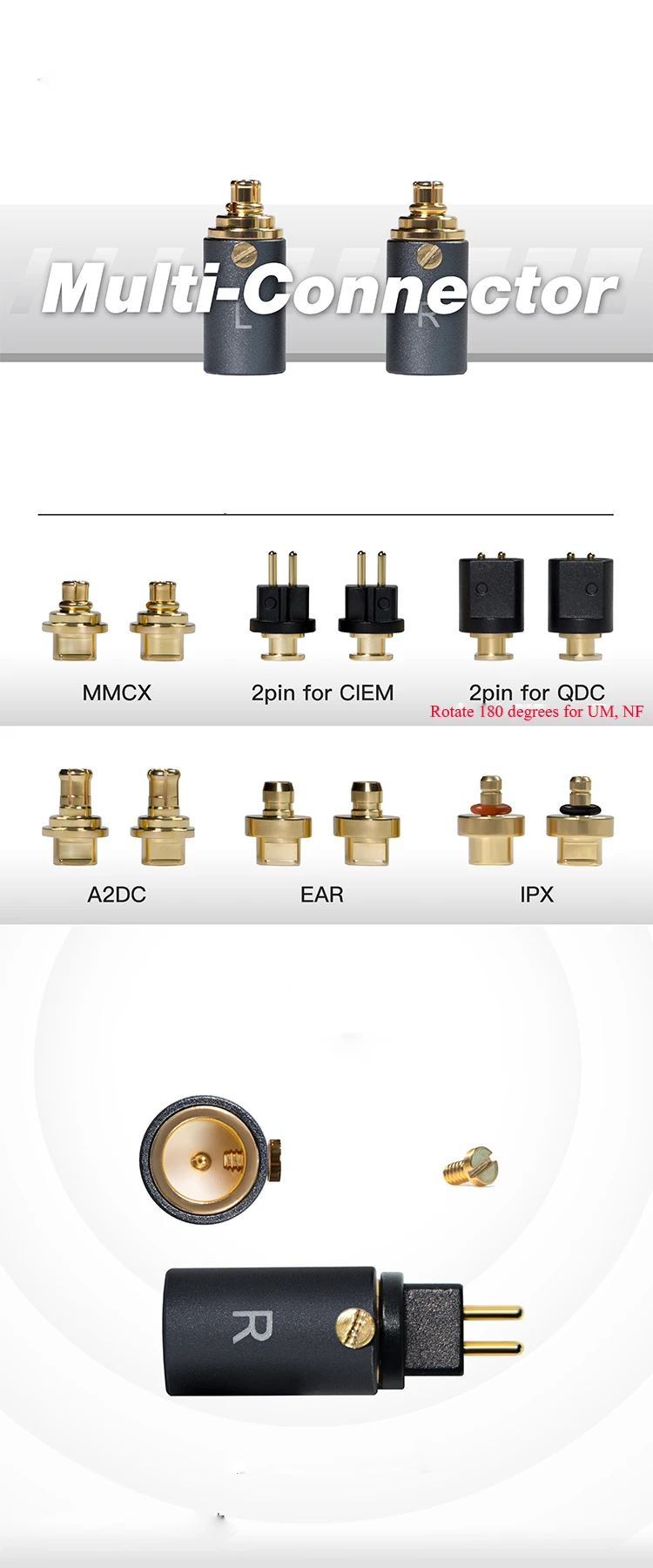 PENTACONN EAR - MMCX 変換アダプタ 400 500 PRO