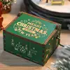 2024 Christmas Gift Hand Crank Wooden Music Box Christmas Classical Carved Hand-Cranked Music Box New Year Decoration 2