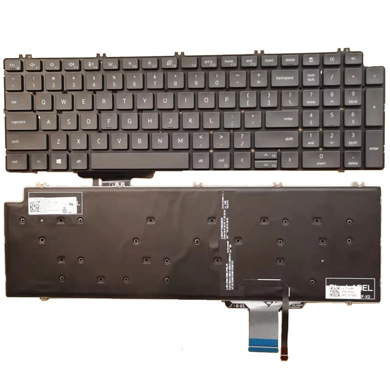 Original Eua para Dell Precision 7550 7750 Iluminação Backlit Teclado do Portátil 0713dm Pk132v72b00 08xy7g Nenhum Quadro