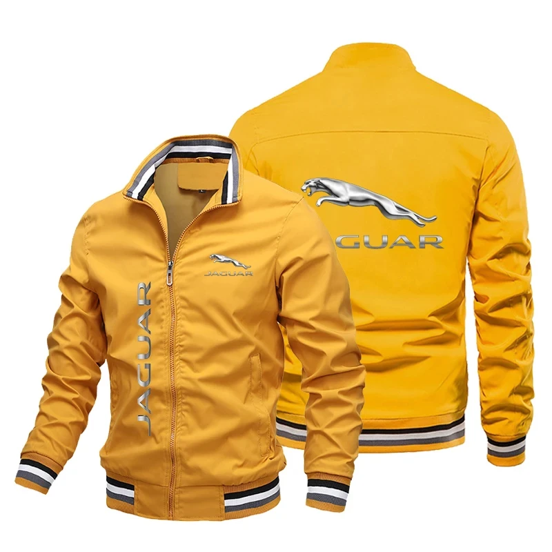 2024 Spring and Autumn Jaguar logo mens jacket, casual Harajuku ultra-thin size, outdoor sports motorcycle jacket, m