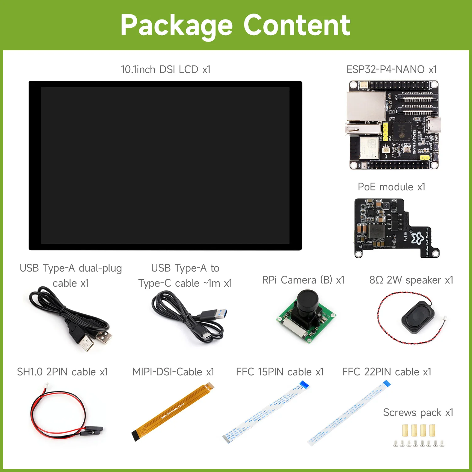 ตัวเลือกสินค้า ESP32-P4-NANO อัจฉริยะครบเครื่อง Wi-Fi6/Bluetooth5 RISC-V MCU