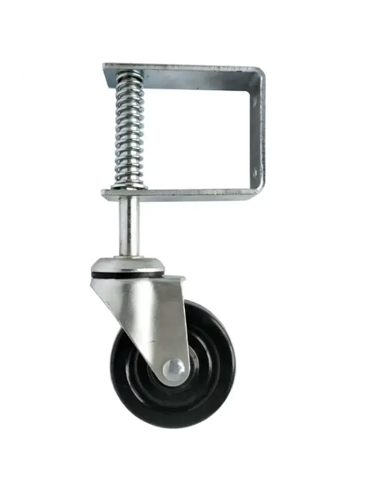 

1 Pc 5 Inch Big Iron Door Damping Gate Wheel Heavy Rubber Silent Universal Spring